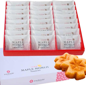 Maple Maple Maple Finanche Set of 24 Hiroshima Sweets, Gift, Souvenir, Momiji Baked Sweets