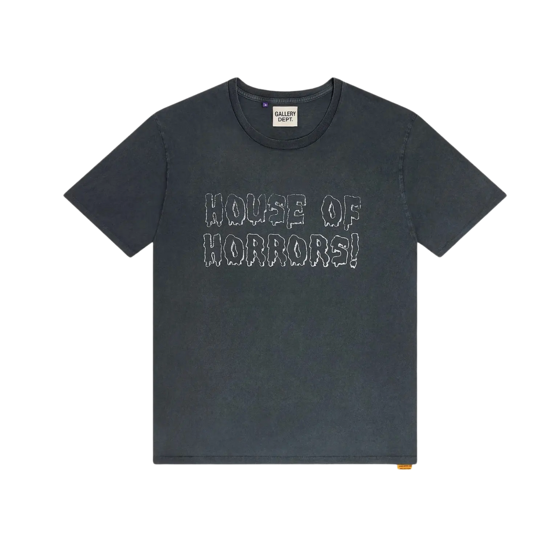 GALLERY DEPT 'HOUSE OF HORRORS' VINTAGE BLACK TEE