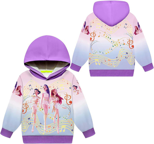 Warmyart Hooded Children's Clothes, Hoodie, Kids, Long Sleeve, Everyday Wear, Soft, Sweatshirt, Comfortable, Cheering Clothes, Spring and Autumn Clothing