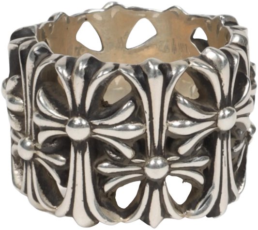 CHROME HEARTS 'CEMETERY' SILVER RING