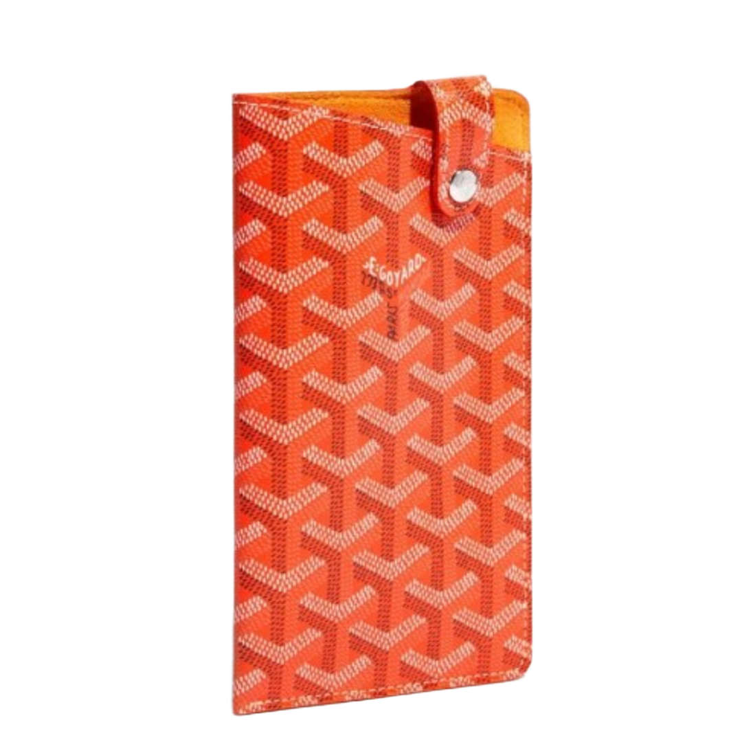 GOYARD 'ORANGE' MONTMARTE MM GLASSES CASE