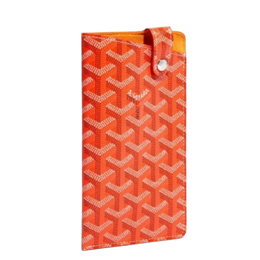 GOYARD 'ORANGE' MONTMARTE MM GLASSES CASE