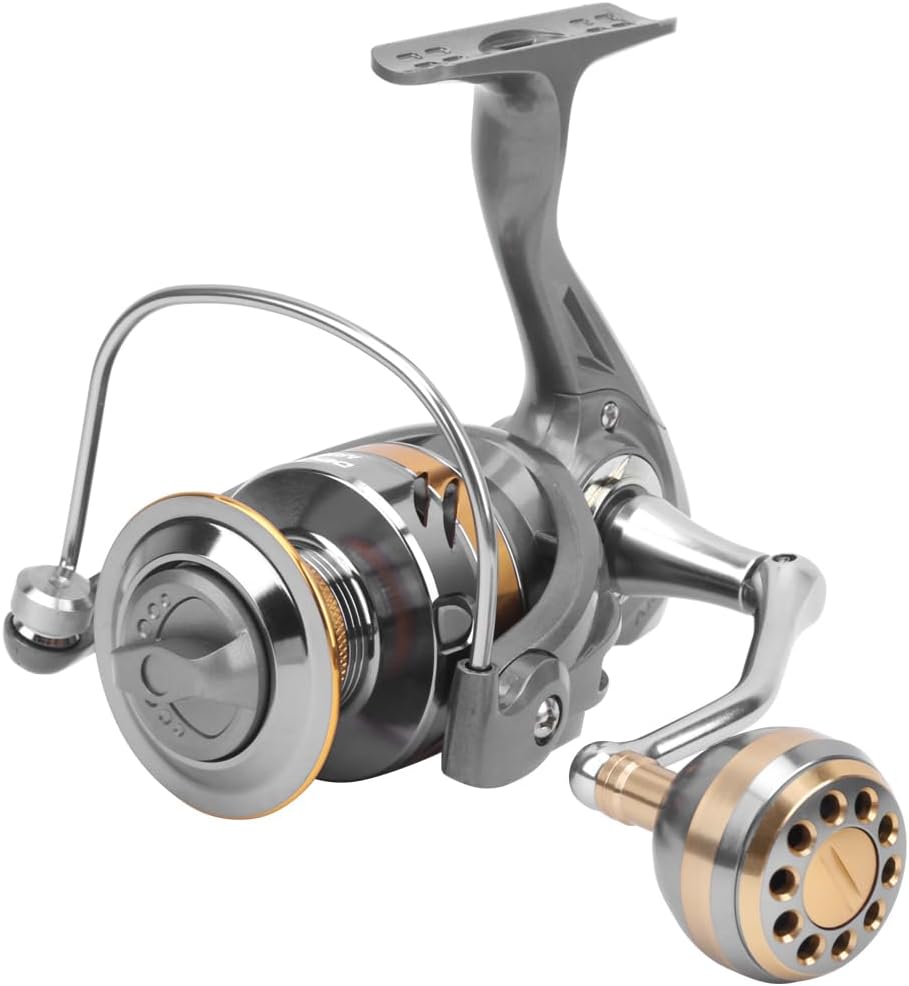 Spinning Reel Fishing Reel 2BB AR5000 Metal Fishing Gear Left/Right Interchangeable Adjustable for River, Lake, Sea, Reservoir