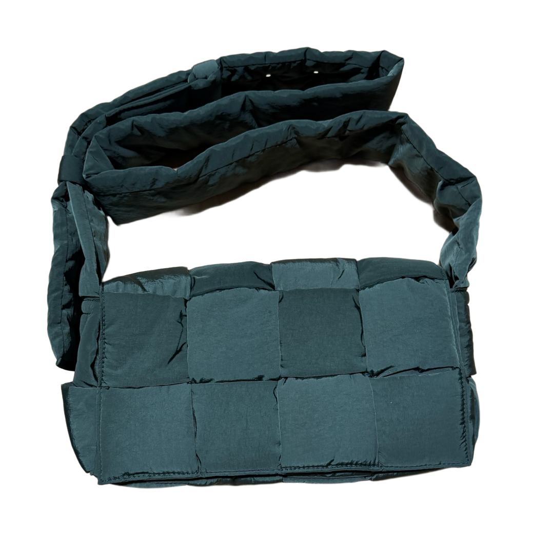 BOTTEGA VENETA 'FOREST GREEN' PADDED CASSETTE BAG