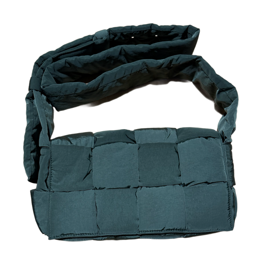BOTTEGA VENETA 'FOREST GREEN' PADDED CASSETTE BAG