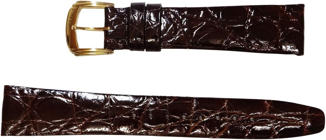 Seiko DA62 Watch Band Belt, 0.7 inches (17 mm), Alligator Sides, Dark Brown, Men's Genuine Product, Side Crocodile