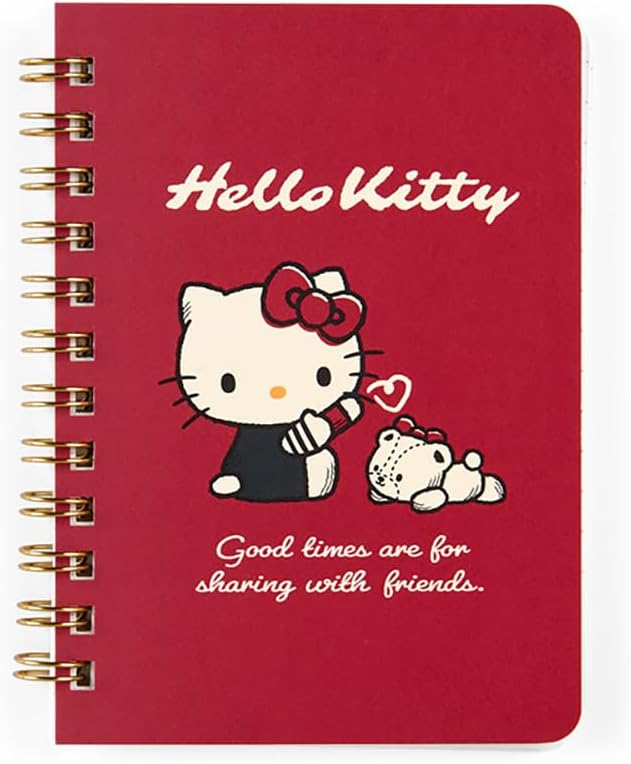 Sanrio 091529 B7 Ring Notebook, Hello Kitty, Hello Kitty, 5.0 x 3.9 x 0.6 inches (12.8 x 10 x 1.5 cm), Character