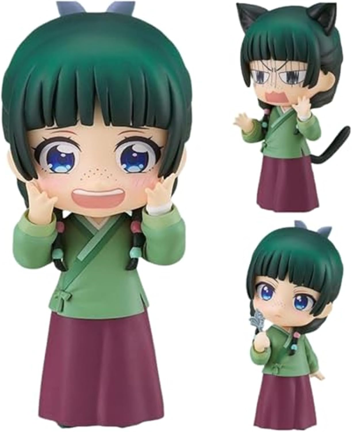 HESHI Single Pharmaceutical Cat Mao Minifigure, Clay Doll, Anime, Surround, Change Your Face, Includes 3 Expressions, DIY Ornament, Figurine, Craft, Unofficial Collection, Birthday Gift, Holiday Gift