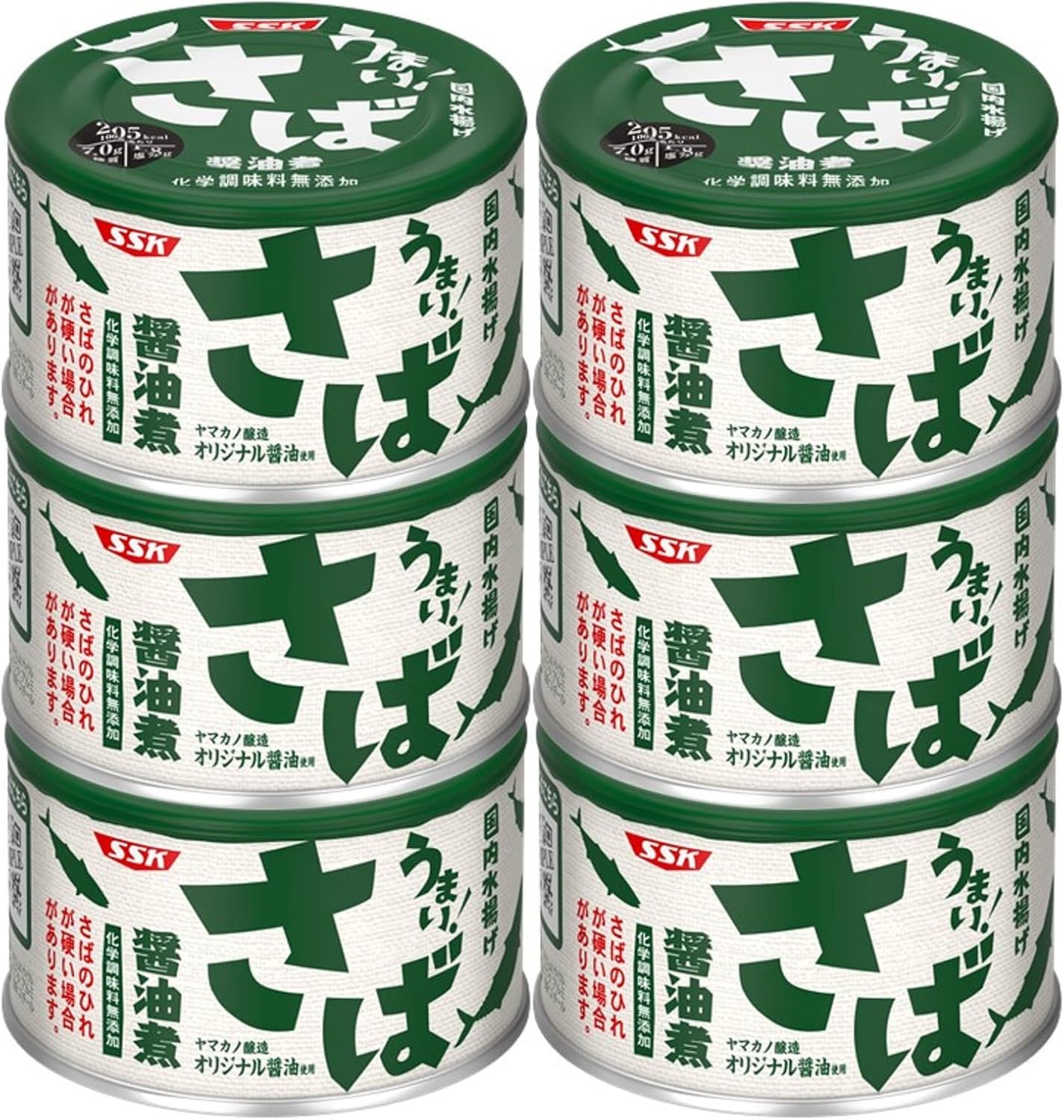 SSK Shimizu Foods Delicious! Mackerel Soy Sauce Simmered 150g×6pc(s)