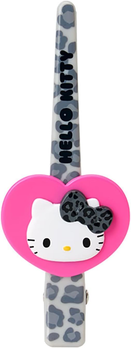 Sanrio 071587 Hello Kitty Long Hair Clip (Monotone Animal), ABS, Steel, For Ages 3 and Up