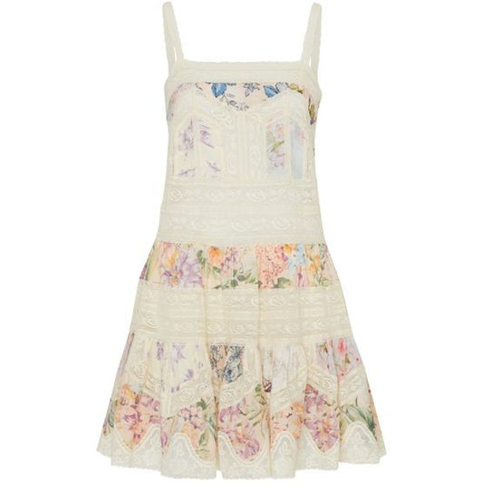 ZIMMERMANN Halliday レーストリム ミニドレス - Image 1