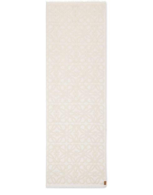 LOEWE Linen and cotton and silk scarf - Image 1