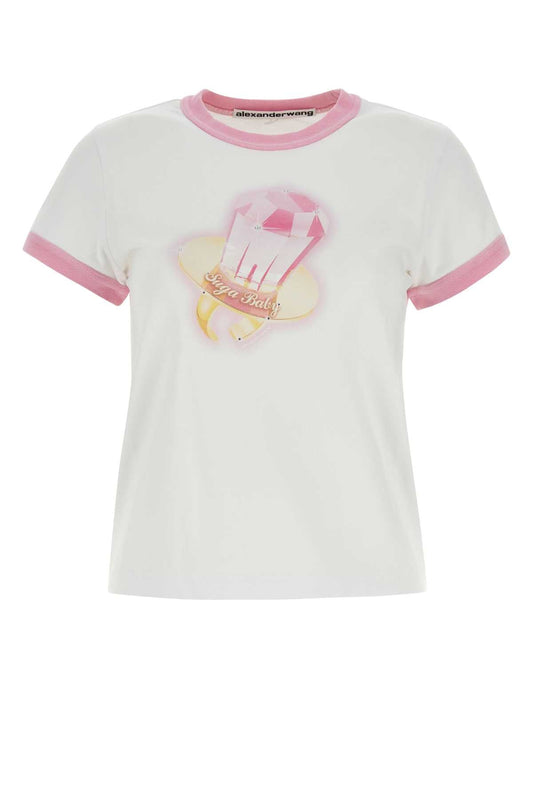 Alexander Wang アレクサンダーワンホワイトコットンTシャツ - Image 1