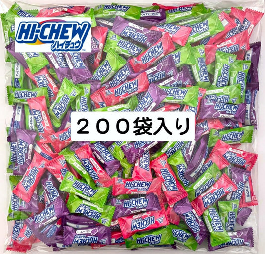 Morinaga & Co., Ltd. Hi-chew Commercial Use Mini 3-Type Assortment 200-Bag Set Individually Wrapped Large Capacity Candy Snack Gift Party Various Events
