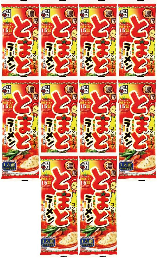 Itsuki Foods Rich Tomato Ramen, 4.2 oz (120 g) x 10 Packs