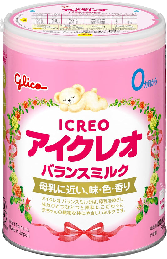 Icreo Balance Milk, 28.7 oz (800 g), Ezaki Glico Powder Milk, For Newborns, Infants, Babies, 0 Months to 1 Year Old