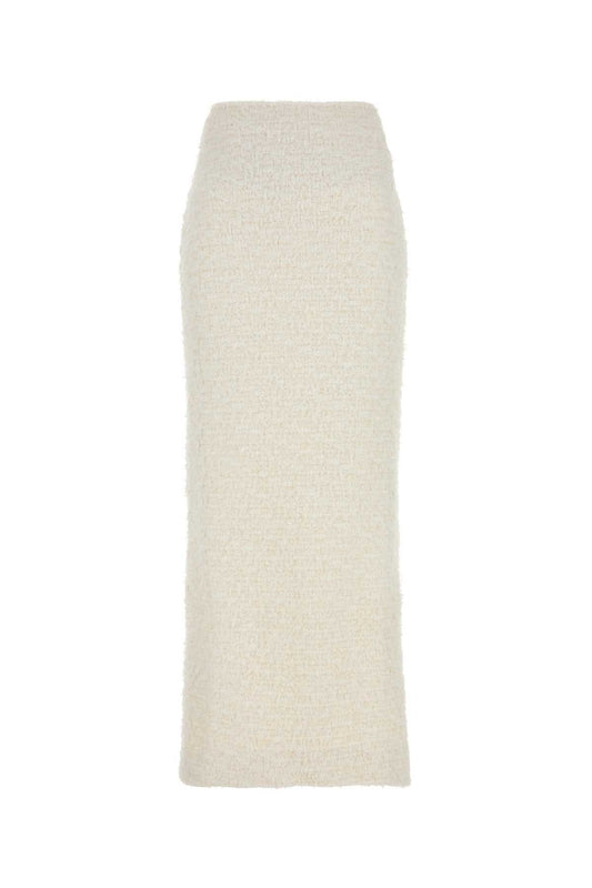 Balenciaga White StretchBouclã¨skirt - Image 1