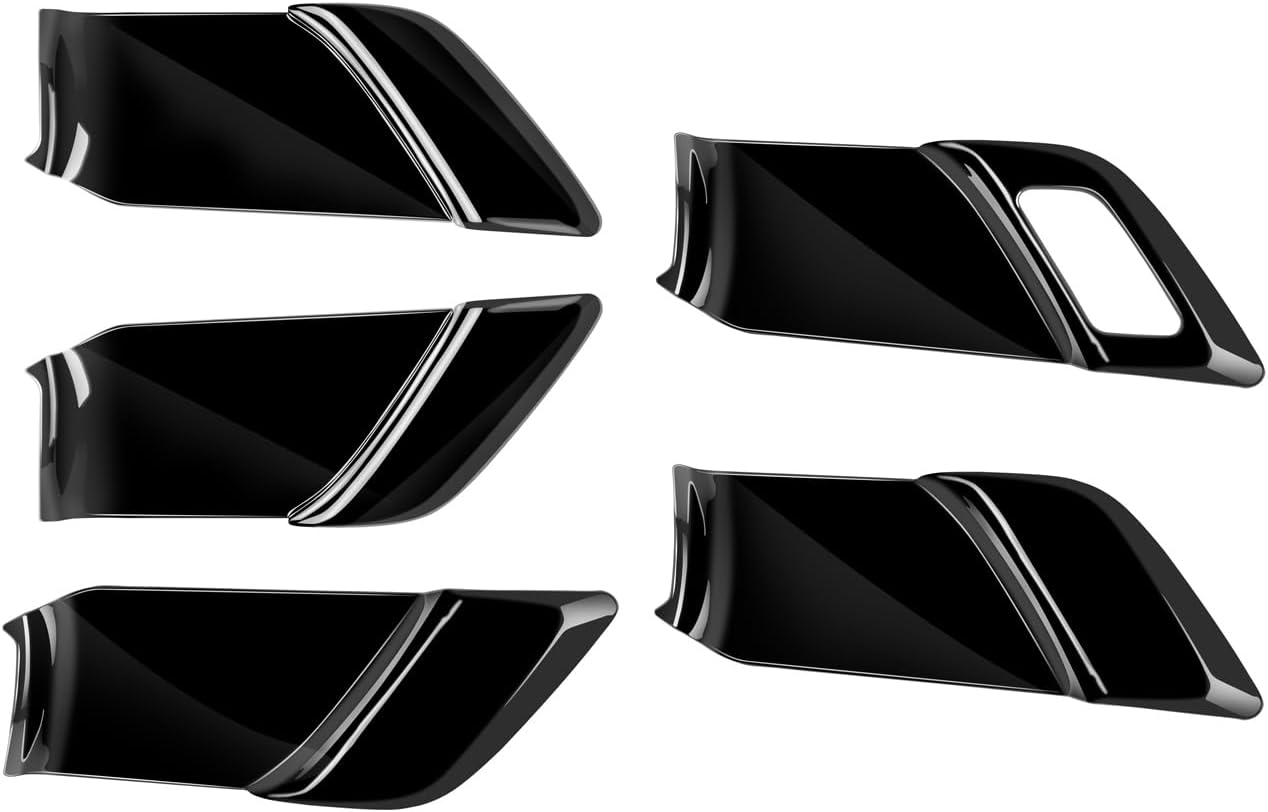 [GIKAKU] Toyota Prius 60 Series Exclusive Accessory Parts Inside Handle Panel Inner Door Bowl Cover PRIUS 60 Series Inner Door Handle Panel Interior Panel Dress Up Interior Parts Garnish (Piano Black)