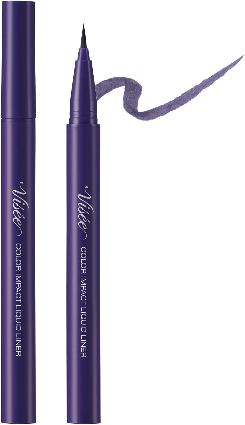 Visee Riche Color Impact Liquid Liner Eyeliner PU140 Purple 0.4ml (x1)