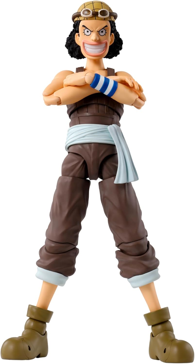 TAMASHII NATIONS S.H. Figuarts One Piece Usopp - Dawn of Adventures, Approx. 5.7 inches (145 mm), PVC & ABS Pre-painted Action Figure