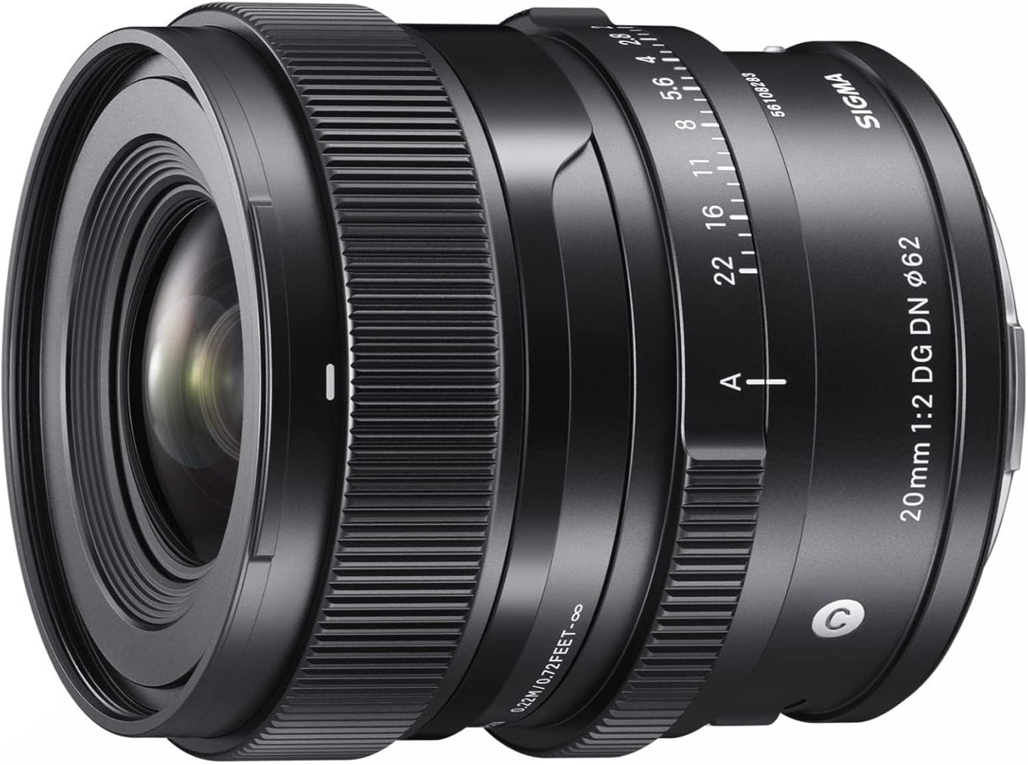Sigma Sigma L-Mount Lens 20mm F2 DG DN Single Focal Wide Angle Full Size Contemporary Mirrorless Only