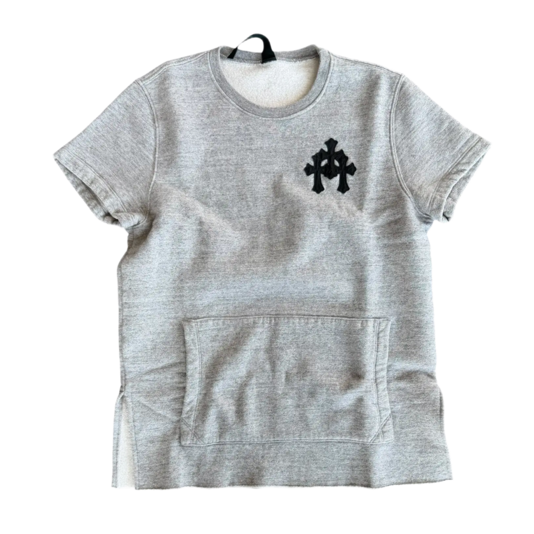 CHROME HEARTS 'GREY' PAPER JAM SHORT SLEEVE CREWNECK