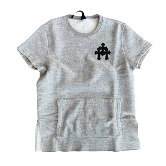 CHROME HEARTS 'GREY' PAPER JAM SHORT SLEEVE CREWNECK