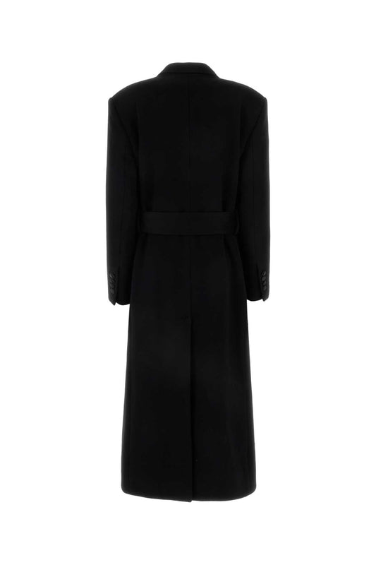 Dolce  Gabbana ドルチェ＆ガッバーナブラックカシミアコート - Image 1