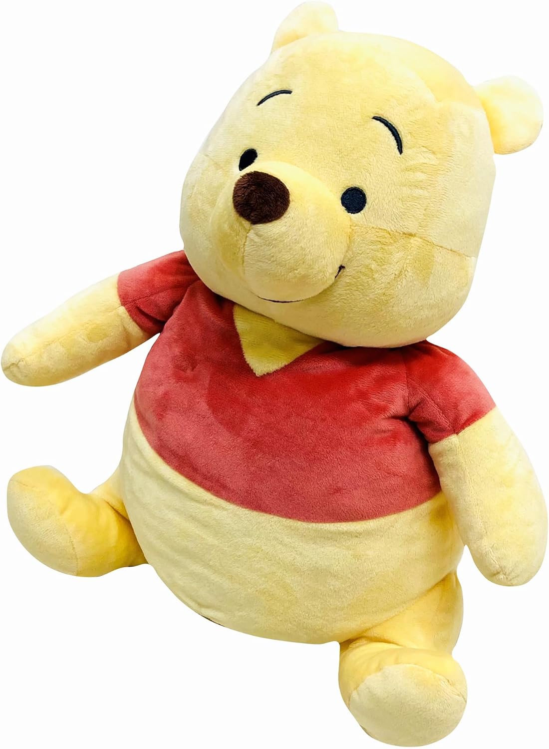 MORIPiLO Disney Tissue Case (Winnie the Pooh Sitting Tissue Box Cover) Approximately 40cm Melting Touch Cute Car Goods Plush Paper Holder Yellow Character Morishita's Pillow