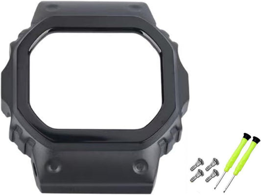 [JUSUTEK] Industry new arrival titanium alloy old processing watch bezel compatible for G-SHOCK compatible DW-5600/5025/5030/5000/GB-5600/GW-B5600/GWX-5600 Titanium alloy custom metal case band metal