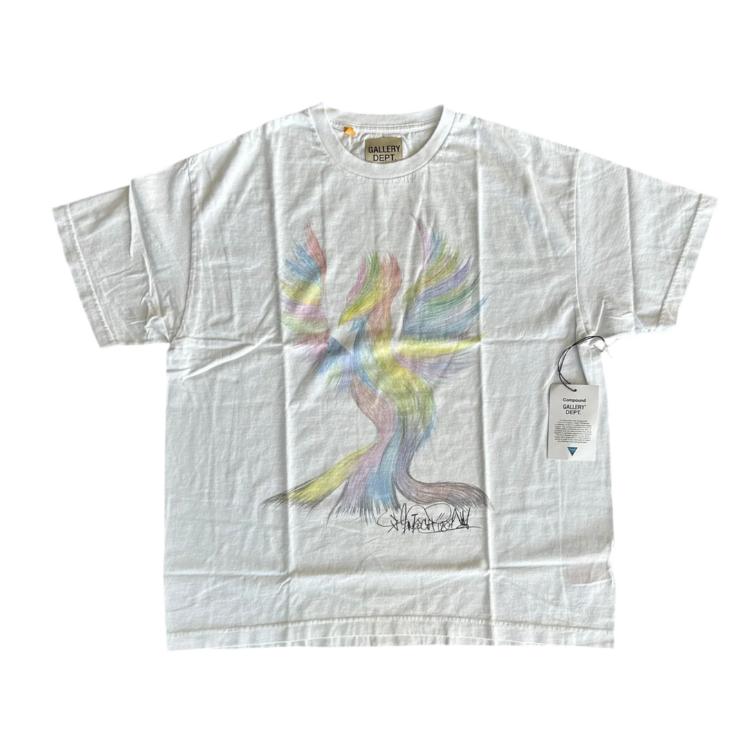 GALLERY DEPT 'WHITE' COMPOUND KIDS TEE