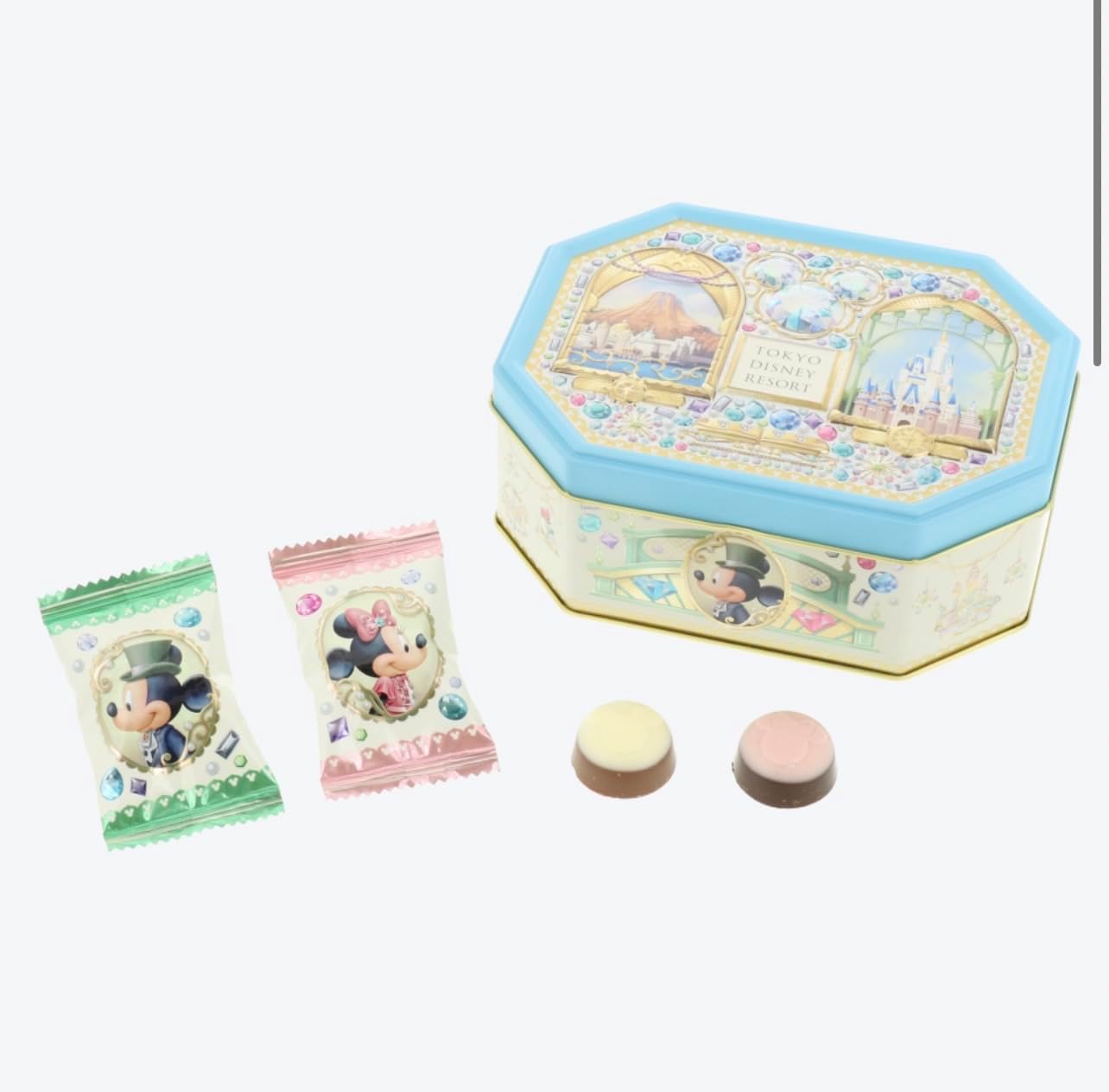 Mickey & Minnie Chocolate (White & Milk, Strawberry Flavor & Sweet), Sweets, Souvenirs, Souvenirs, Souvenirs, Commemorative Goods, Present