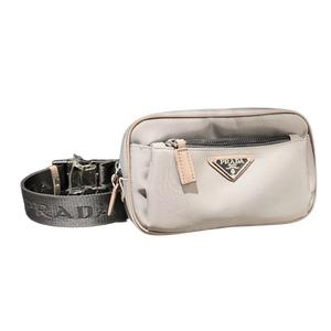 PRADA 'GREY' RE-NYLON WAIST BAG