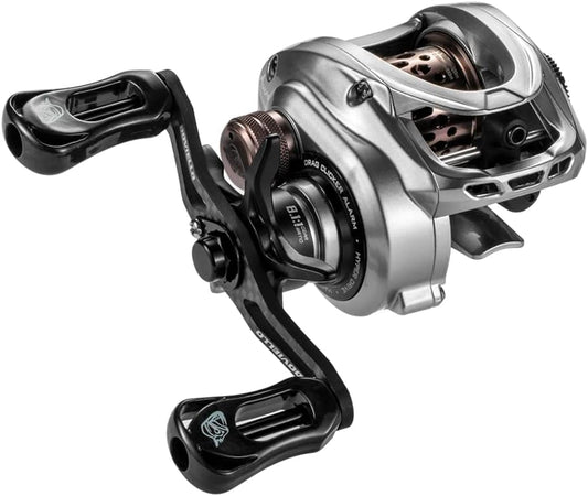 HICC50 Pro 136g Ultralight Baitcasting Reel BFS Baitcasting Fishing Reel 7.1/8.1 High Speed Gear Ratio 11+1BB 4KG Power Baitcasting Reel (8.1 Shallow Spool Left Hand)