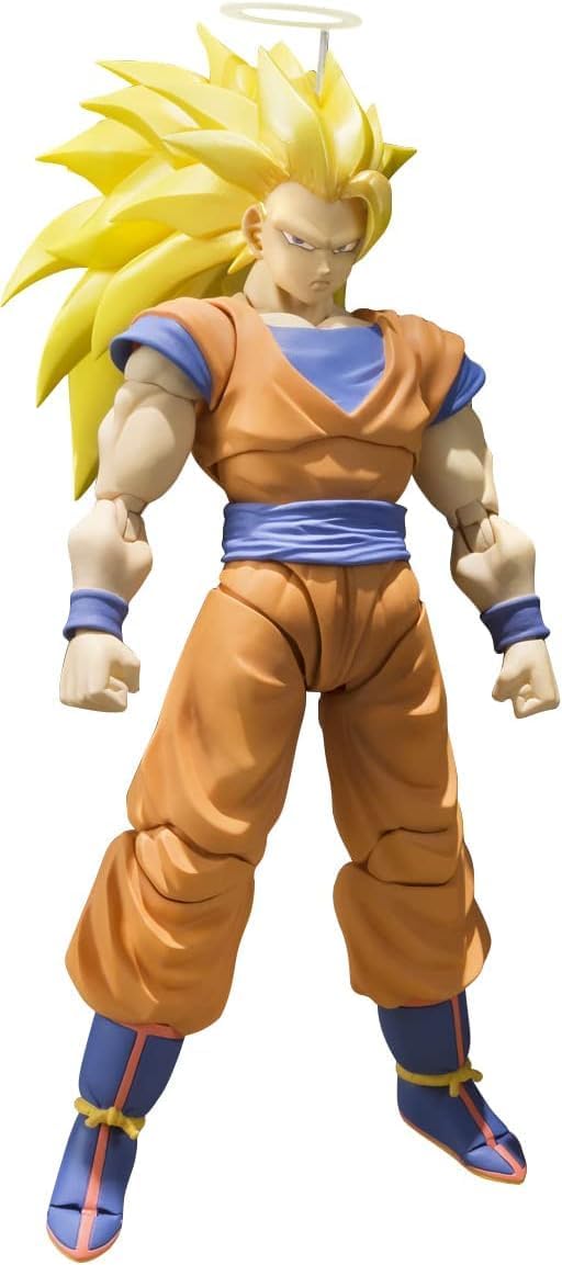 S.H. Figuarts Dragon Ball Z Super Saiyan 3 Son Goku (Resale Version), Approx. 6.1 inches (155 mm), PVC & ABS, Pre-painted Action Figure