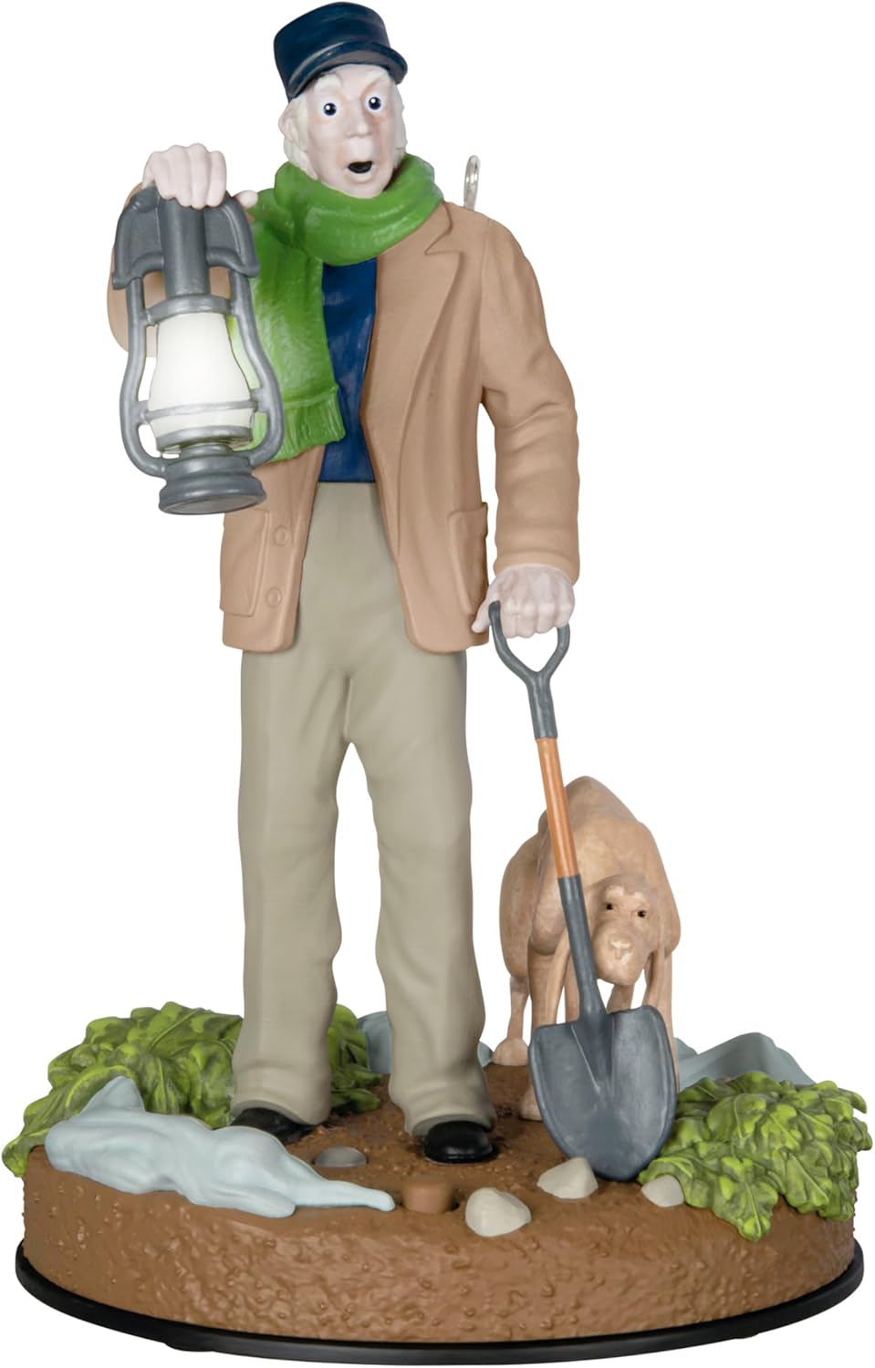 Tarjeta de recuerdo de Navidad Hallmark, colección Disney La mansión embrujada, El cuidador y su perro con luz y sonido, Regalos para fans de Disney
