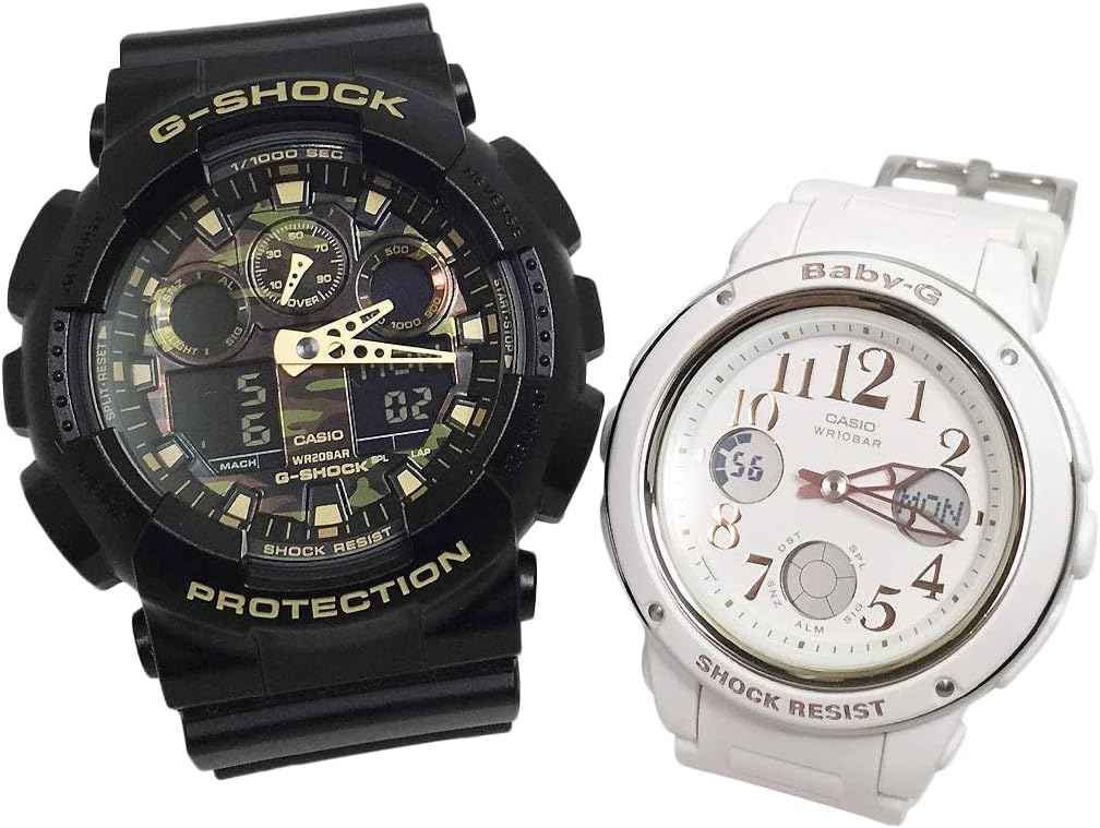 Casio Casio G-SHOCK Watch Pair Watch with Genuine Case 2 Piece Set GA-100CF-1A9JF BGA-150EF-7BJF