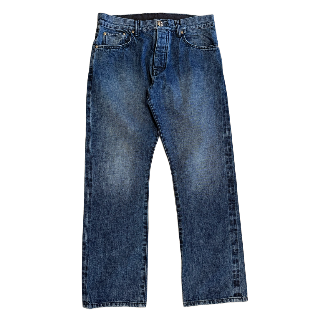 CHROME HEARTS 'BLUE DENIM' STRAIGHT LEG JEANS