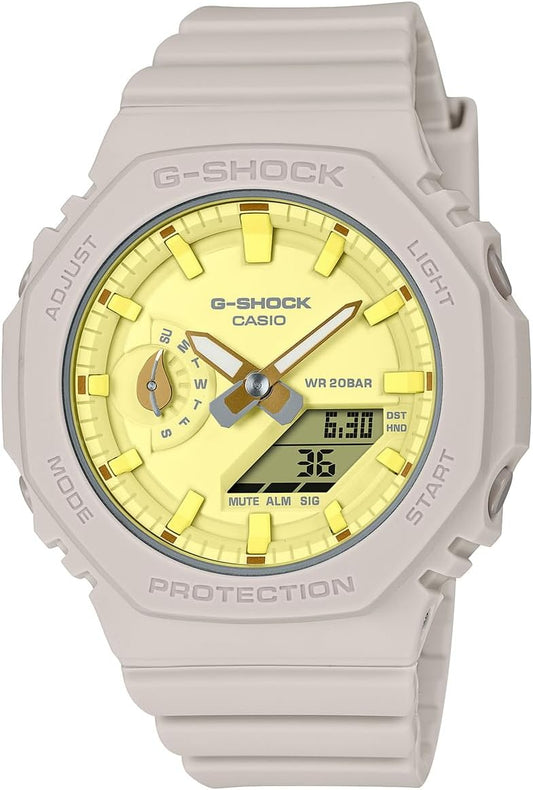 G-Shock GMA-S2100NC-4AJF GA-2100 GA-2100 GShock Ana-Digi Watch, Men's, Women's, Basil Leaf Motif, Smaller and Thinner Model, Natural Color, Modern
