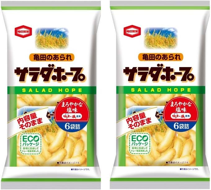 【Trial】Kameda Seika Salad Hope 90g (6-pack) x 2 packs