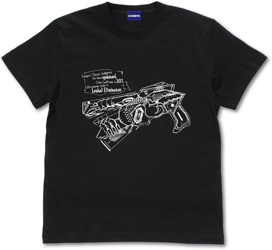 COSPA "Movie Version PSYCHO-PASS Psychopath ProvIDENCE" Dominator Glow in the Dark T-shirt Black L Size