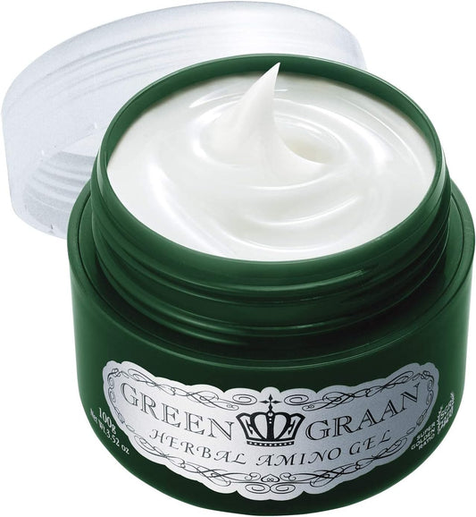 Crude Gringlan Herbal Amino Gel [3.5 oz (100 g) / Approx. 2 Months Supply / High Concentration Oxygen Water Used] All-in-One Gel (Herbal Scent), Adley, Houtdami, Concentrated Gel Cream