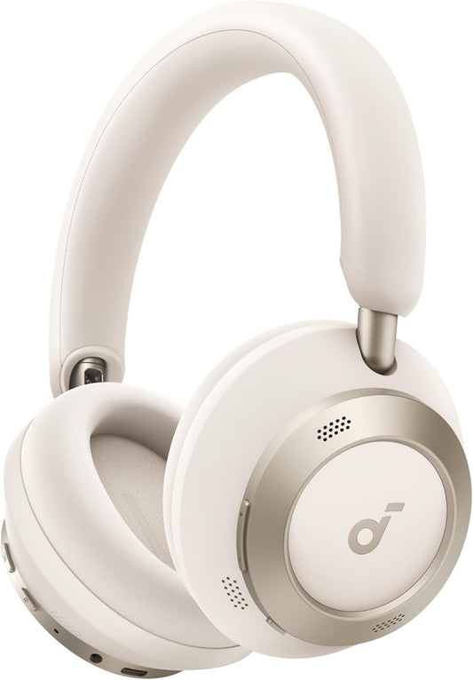 Anker Soundcore Space One Pro (Bluetooth 5.3 Wireless Headphone) [Up to 60 Hours of Music Playback / Ultra Noise Canceling 3.5 / LDAC / Hi-Res Compatible (Wireless/Wired) / Multi-Point Support