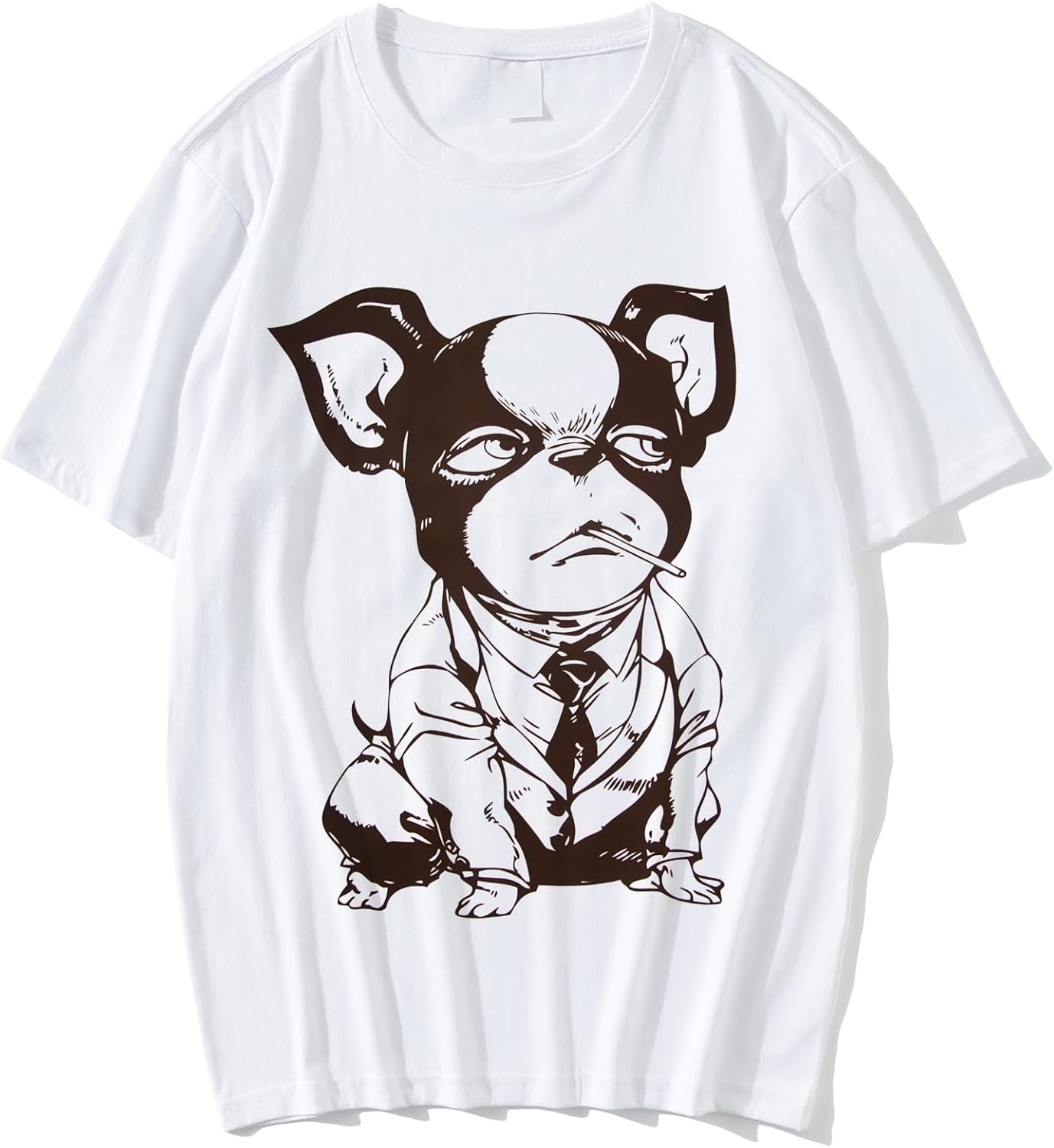 [Fantasyon] JoJo's Bizarre Adventure JOJO Iggy T-shirt, Jojo Goods, Short Sleeves, Cosplay Costume, Summer Clothes, Inner Shirt, Tee, Casual, Round Neck, Sweat Absorbent, Quick Drying, Cute, Top, Soft