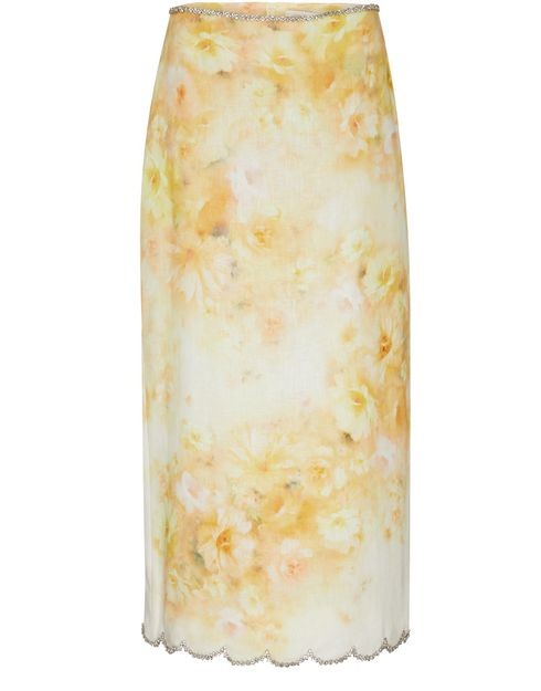ZIMMERMANN Crush スカロップミディ丈スカート - Image 1