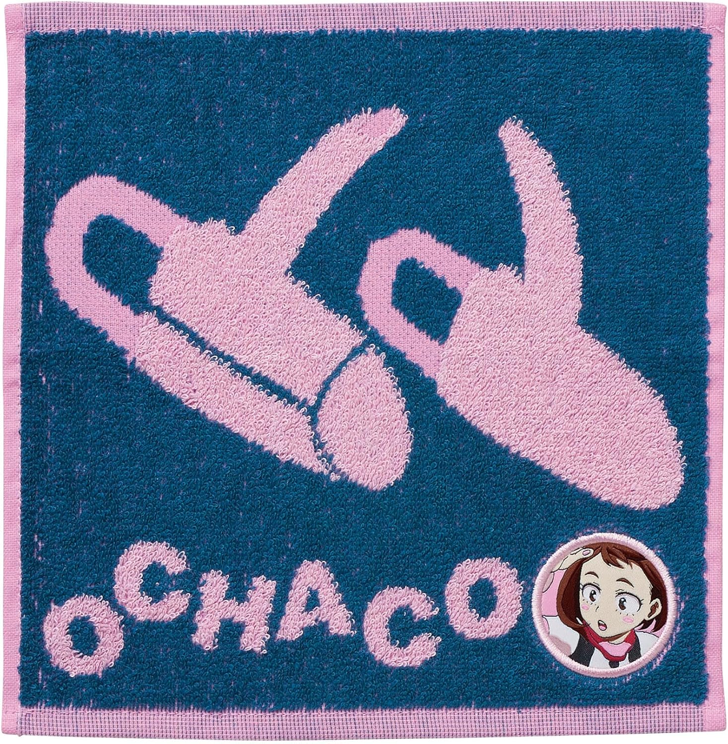 BANDAI Mini Towel My Hero Academia Ochako Uraraka Handkerchief, 100% Cotton, Character, Antibacterial, Odor-Resistant, Gift, Present, Birthday 4385000200