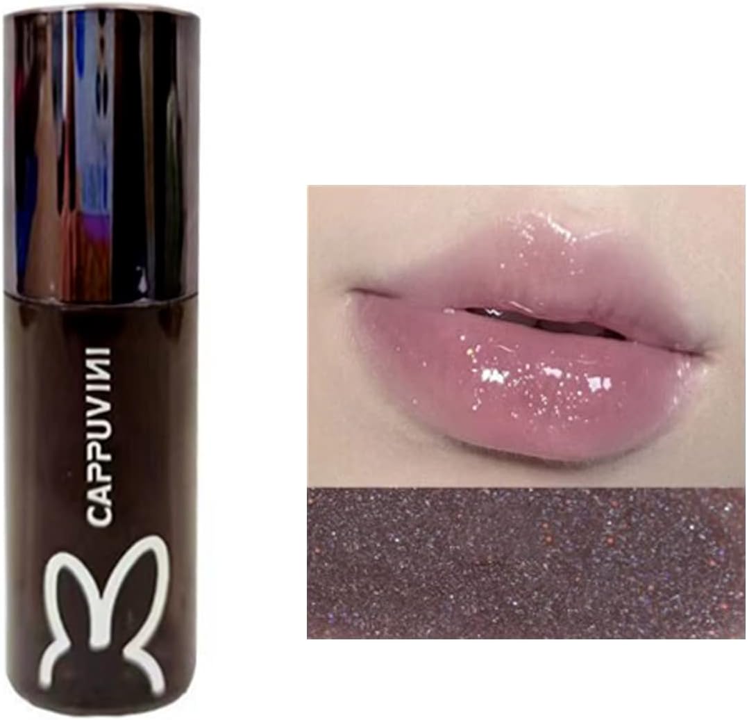 Lip Tint, Mirror Tint, Moisturizing, Glitter, High Color, Long Lasting, Lipstick, Gloss, Moisturizing, Non-Stick Lip Mask, Lip Gloss, Won't Fall Off, Popular, Red Lip, 9 Colors, Chinese Cosmetics