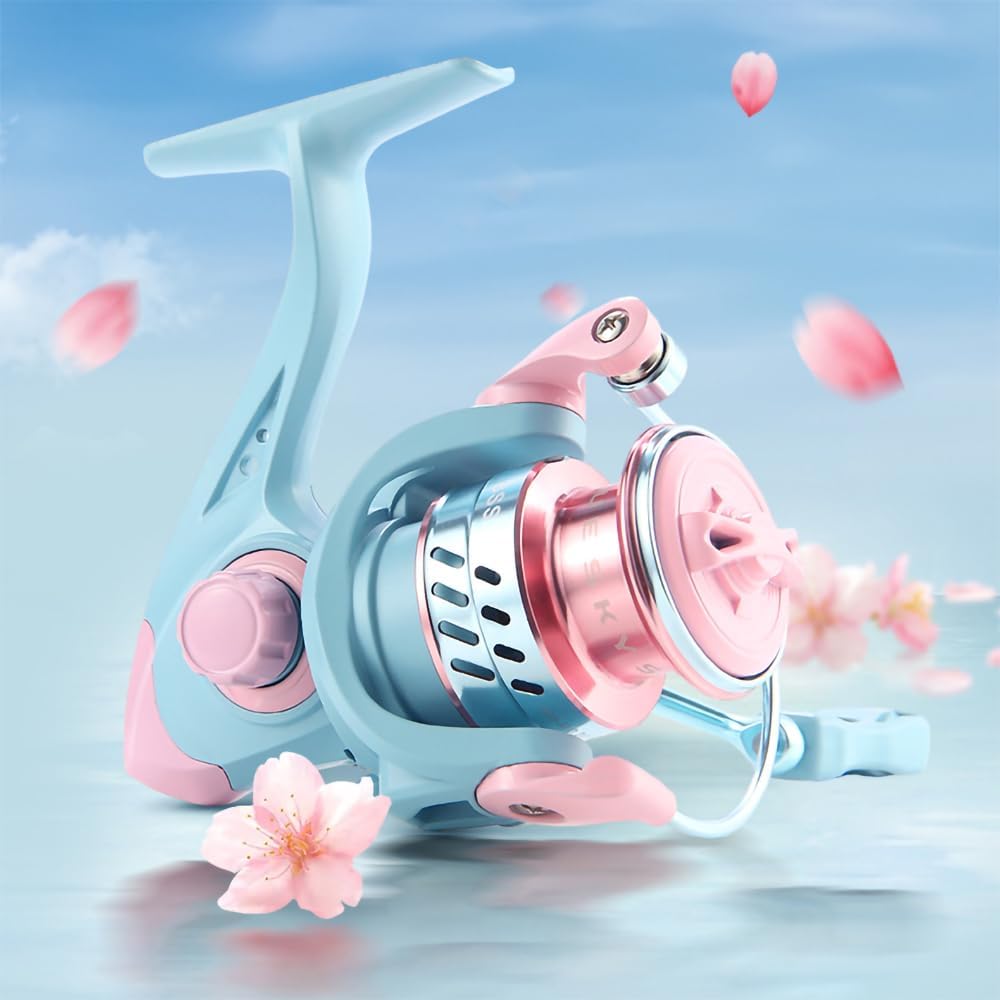 Spinning Reel, No. 3000, Fishing Equipment, Lightweight, Ice Fishing, Freshwater Fishing, Saltwater Fishing, Aging, Wakeon, 3+1BB, 5.2:1 Gear Ratio, Left and Right Interchangeable Handle, Durable