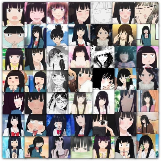 Goods, Sticker Set, 59 Sheets, Character Stickers, Cute, Moe, Goods, Paste Paper, Bicycle, Laptop, Mobile Phone, Mug, Sticker, Decoration [Unofficial]