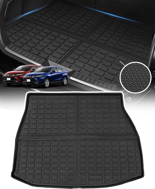 Toyota Harrier 80 Series Luggage Mat 80 Harrier Trunk Mat Harrier 80 Series Trunk Tray 3D Design TPE Material Present June 2020 Existing Harrier 80 Dedicated Design Luggage Tray Genuine Replacement